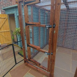6FT x 6FT Waterproof Animal Enclosure with 16G Fox with Dog Proof Mesh